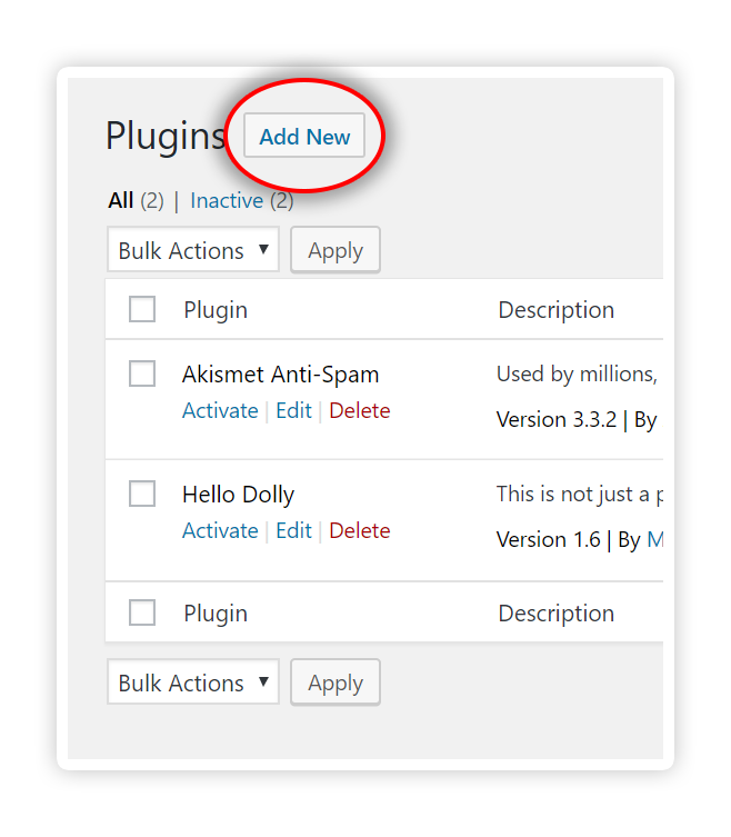 Add new plugin