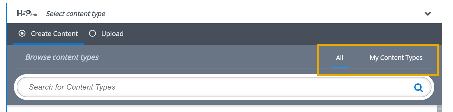 Displays how to browse content through different filters